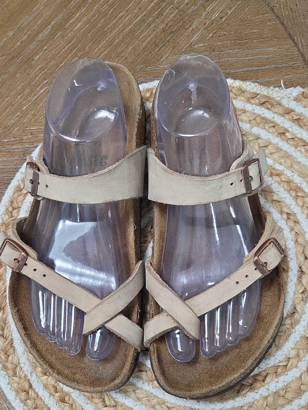 Birkenstock Mayari Thong Sandals In Taupe, Size 40 - Picture 3 of 8